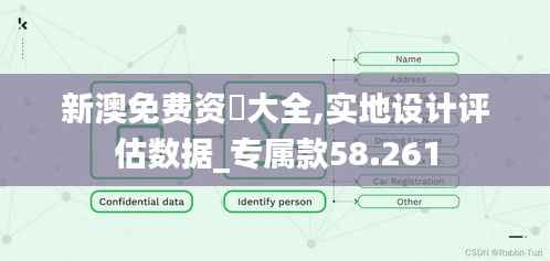 新澳免费资枓大全,实地设计评估数据_专属款58.261