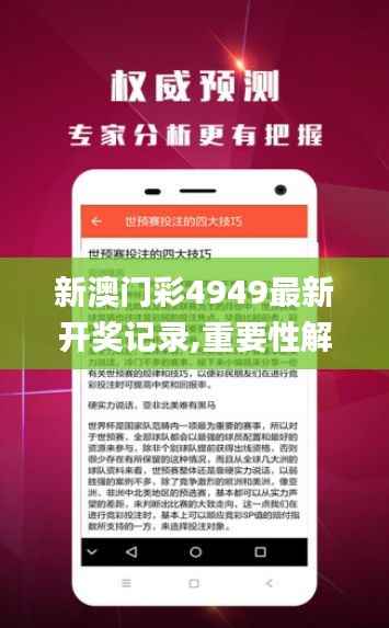 新澳门彩4949最新开奖记录,重要性解释落实方法_轻量版3.545