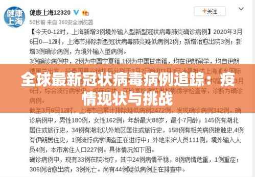 全球最新冠状病毒病例追踪:疫情现状与挑战