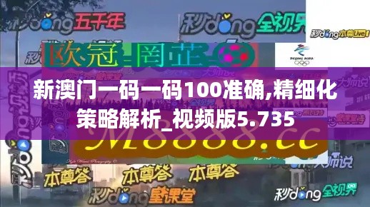 新澳门一码一码100准确,精细化策略解析_视频版5.735