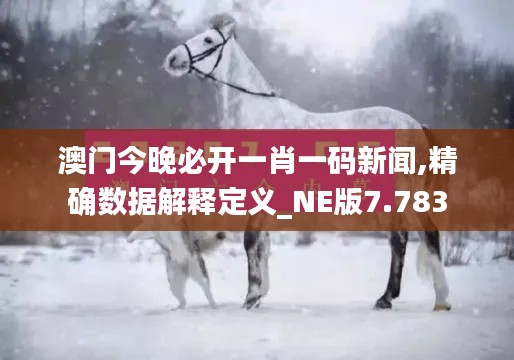 澳门今晚必开一肖一码新闻,精确数据解释定义_NE版7.783