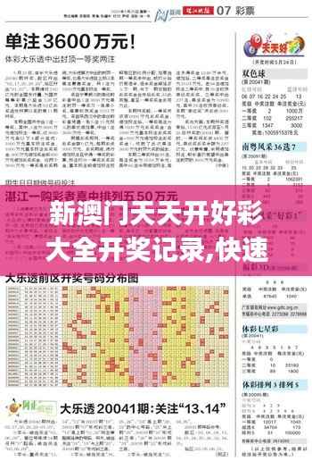 新澳门天天开好彩大全开奖记录,快速设计问题策略_Prestige8.914