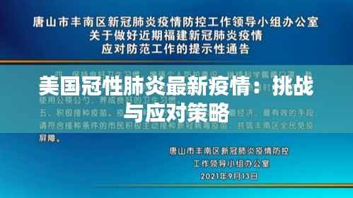 美国冠性肺炎最新疫情:挑战与应对策略