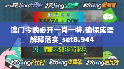 澳门今晚必开一肖一特,确保成语解释落实_set8.944