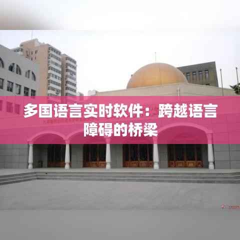 多国语言实时软件:跨越语言障碍的桥梁