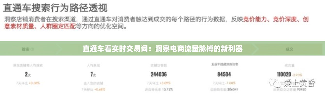 直通车看实时交易词:洞察电商流量脉搏的新利器