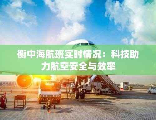 衡中海航班实时情况:科技助力航空安全与效率