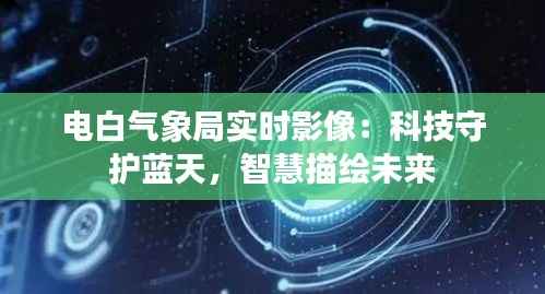 电白气象局实时影像:科技守护蓝天,智慧描绘未来
