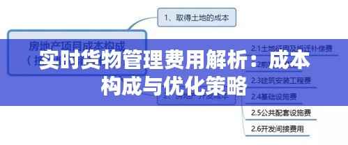 实时货物管理费用解析:成本构成与优化策略