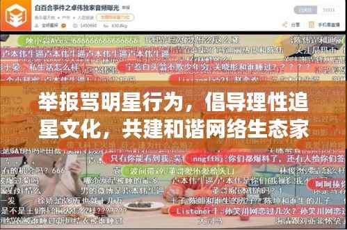 举报骂明星行为,倡导理性追星文化,共建和谐网络生态家园