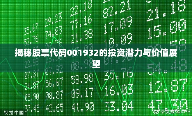 揭秘股票代码001932的投资潜力与价值展望