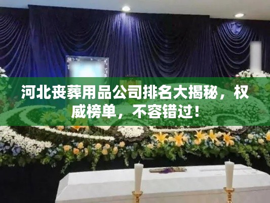 河北丧葬用品公司排名大揭秘,权威榜单,不容错过!