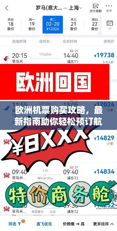欧洲机票购买攻略,最新指南助你轻松预订航班!