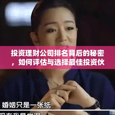 投资理财公司排名背后的秘密,如何评估与选择最佳投资伙伴?