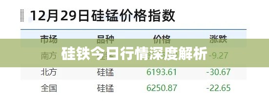 硅铁今日行情深度解析