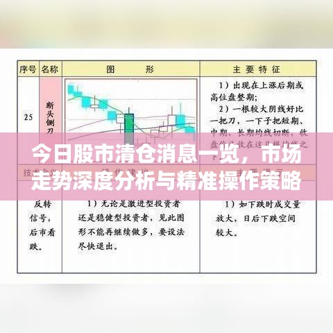 今日股市清仓消息一览,市场走势深度分析与精准操作策略